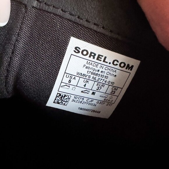Sorel Emelie Tall Black Leather Boots 6 - Picture 10 of 11